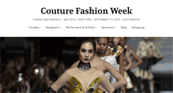 Desktop Screenshot of couturefashionweek.com