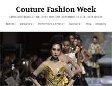 Tablet Screenshot of couturefashionweek.com